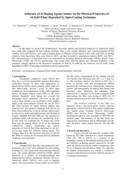 Influence of Al Doping Agents Nature on the Physical