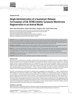 Single Administration of a Sustained