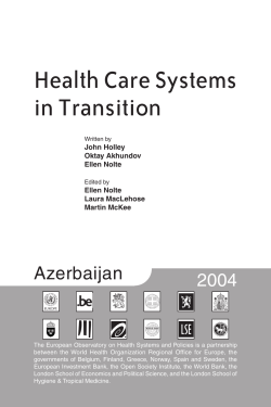 Health Care Systems in Transition - WHO/Europe