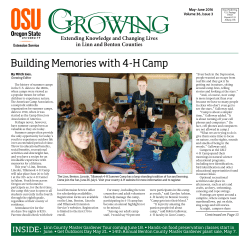 May/June 2016 - Oregon State University Extension Service