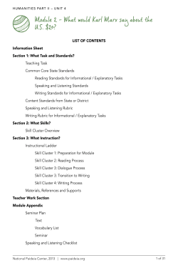 Module 2 - What would Karl Marx say about the US $20?