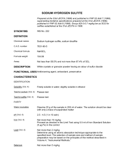 SODIUM HYDROGEN SULFITE