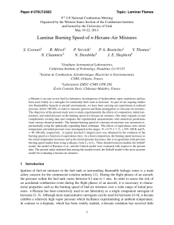 Laminar Burning Speed of n-Hexane-Air Mixtures