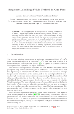 LNAI 5211 - Sequence Labelling SVMs Trained in One Pass