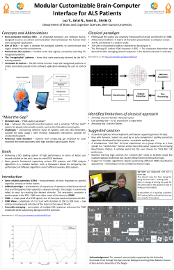 Modular Customizable Brain-Computer Interface for ALS Patients
