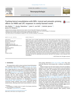 Tracking lexical consolidation with ERPs_ Lexical and semantic