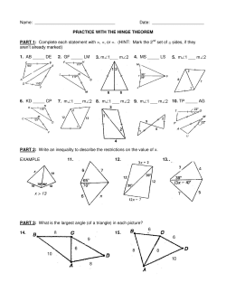 Hinge Theorem WS