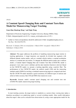 A Constant Speed Changing Rate and Constant Turn Rate Model