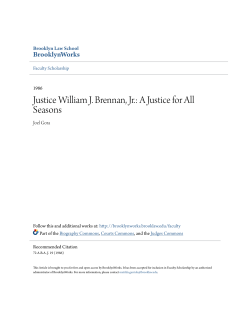 Justice William J. Brennan, Jr.: A Justice for All