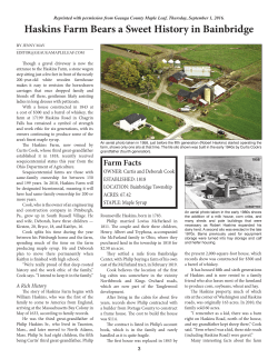 Haskins Farm - Bainbridge Twp. Historical Society