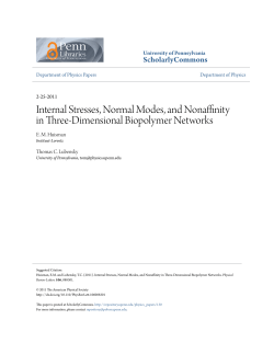 Internal Stresses, Normal Modes, and Nonaffinity in Three