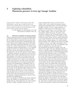4 Exploring colonialism. Phoenician presence in Iron Age Nuragic