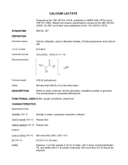 CALCIUM LACTATE