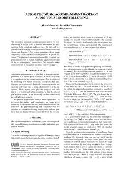 automatic music accompaniment based on audio