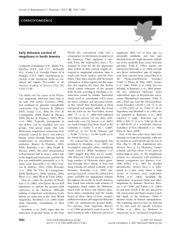 Hubbe, Hubbe, Neves_2007_Early Holocene survival of megafauna