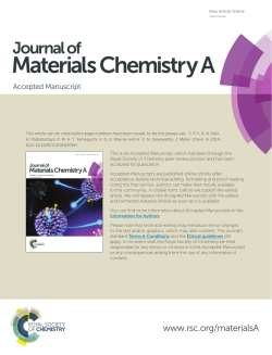 Materials Chemistry A - espace@Curtin