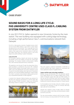 sound basis for a long life cycle: fhs university