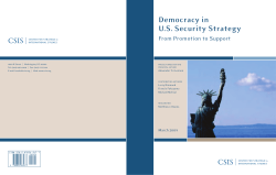 Democracy in U.S. Security Strategy: From Promotion to Support