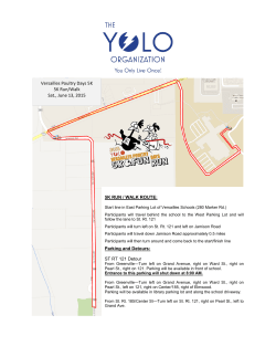Map of 5K Route - Versailles Poultry Days