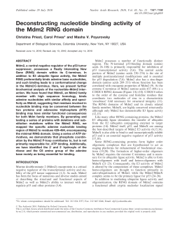 Deconstructing nucleotide binding activity of the