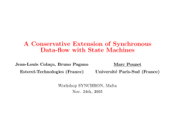 A Conservative Extension of Synchronous Data