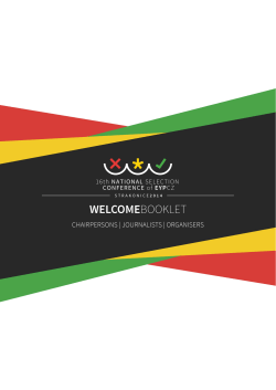 CJO Welcome Booklet - EYP Czech Republic