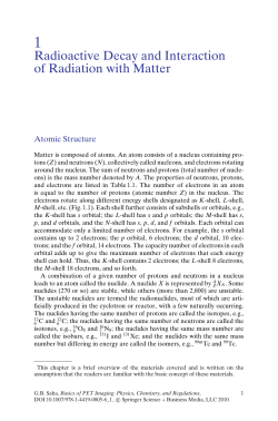 Radioactive Decay and Interaction of Radiation with Matter