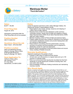 job opportunity bulletin