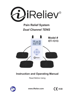 Pain Relief System Dual Channel TENS