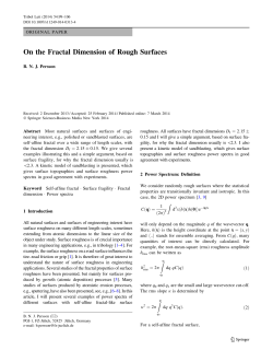 On the Fractal Dimension of Rough Surfaces
