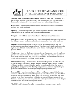 black belt team handbook - Black Belt Leadership Academy