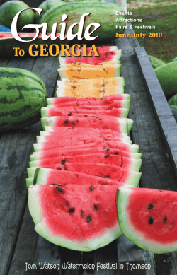 June-July - Guide to Georgia