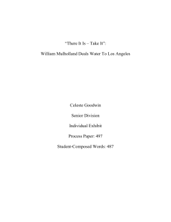 Process Paper and Bibliography