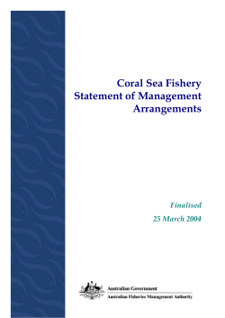 Coral Sea Fishery Statement of Management Arrangements