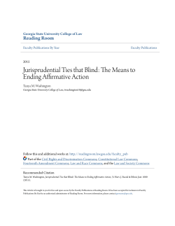 Jurisprudential Ties that Blind: The Means to