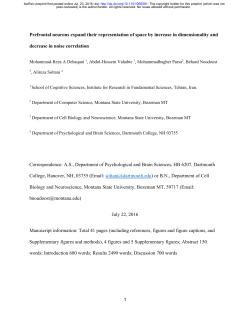 Prefrontal neurons expand their representation of space by