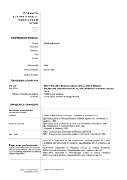 NOTE - Fondazione Mariani