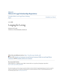Longing for Loving - NELLCO Legal Scholarship Repository