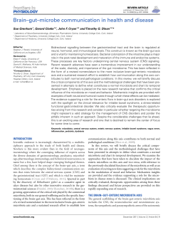 Brain…gut…microbe communication in health and disease