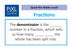 Set 1 Fractions