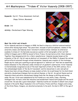 Art Masterpiece: &ldquo;Tridem-K&rdquo; Victor Vasarely (1908