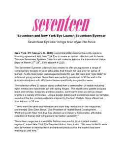 press release Seventeen