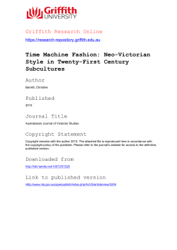 Time Machine Fashion - Griffith Research Online