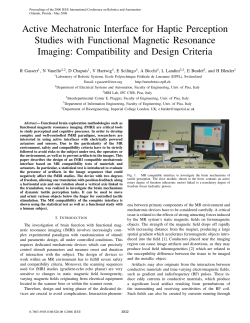 Active Mechatronic Interface for Haptic Perception