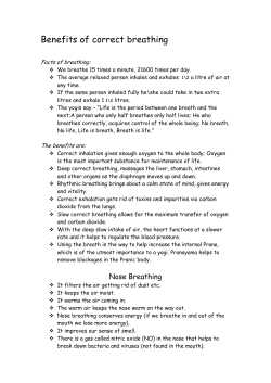 Benefits of correct breathing