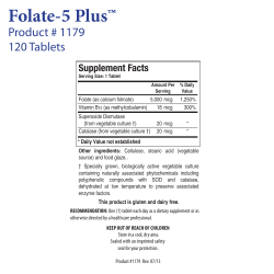 Folate-5 Plus - Biotics Research