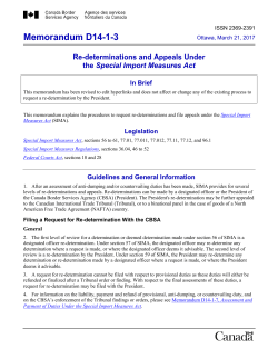 Memorandum D14-1-3
