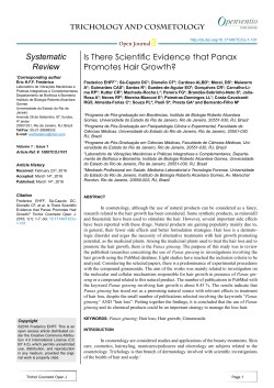 Is There Scientific Evidence that Panax Promotes Hair Growth