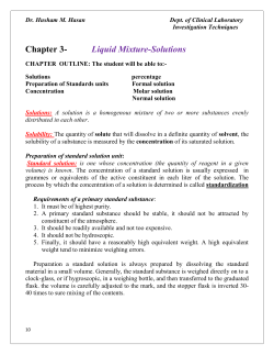 Chapter 3- Liquid Mixture
