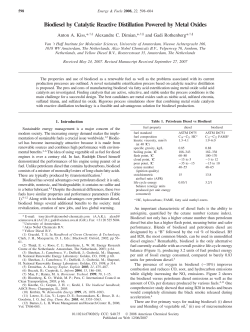 Biodiesel by Catalytic Reactive Distillation Powered by Metal Oxides